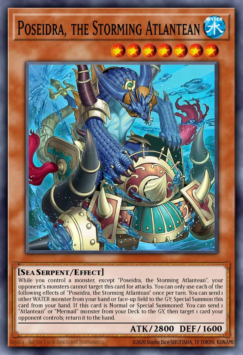 Poseidra, the Storming Atlantean - [MAMO-EN055] Ultra Rare - MAMO PRE-ORDER, SHIPS 08/09/2026