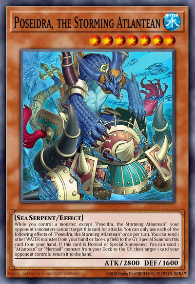 Poseidra, the Storming Atlantean - [MAMO-EN055] Ultra Rare - MAMO PRE-ORDER, SHIPS 08/09/2026