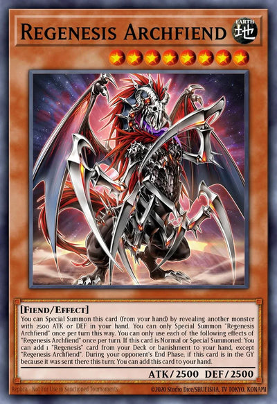 Regenesis Archfiend - [MAMO-EN060] Ultra Rare - MAMO PRE-ORDER, SHIPS 08/09/2026