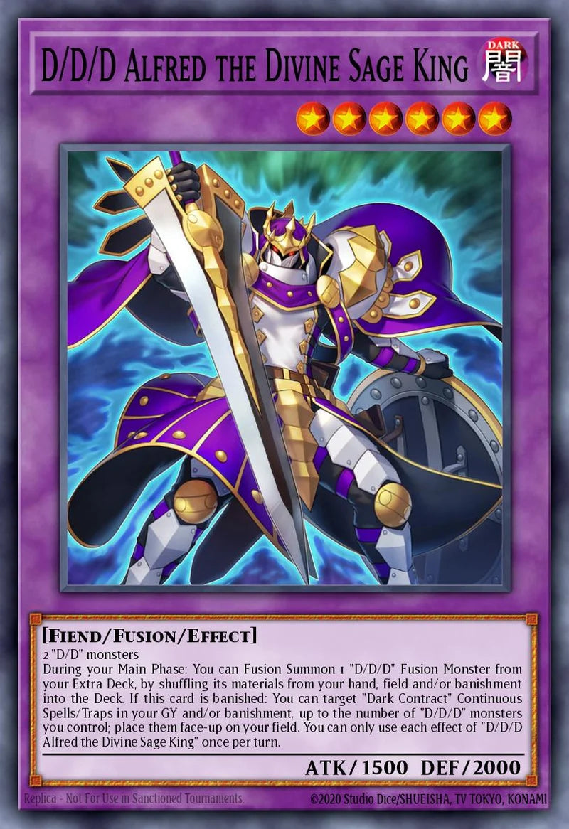 D/D/D Alfred the Divine Sage King - [MAMO-EN079] Ultra Rare - MAMO PRE-ORDER, SHIPS 08/09/2026