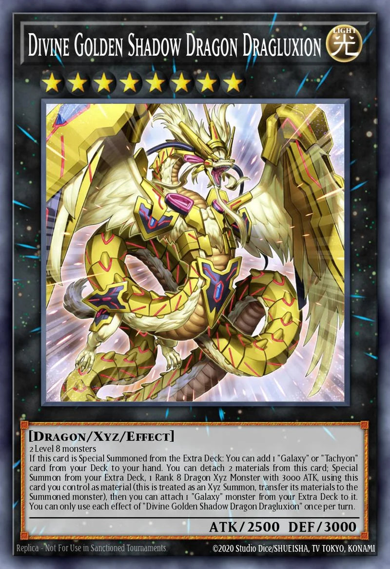 Divine Golden Shadow Dragon Dragluxion - [MAMO-EN085] Ultra Rare - MAMO PRE-ORDER, SHIPS 08/09/2026