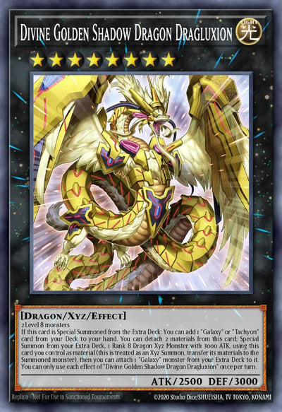 Divine Golden Shadow Dragon Dragluxion - [MAMO-EN085] Ultra Rare - MAMO PRE-ORDER, SHIPS 08/09/2026