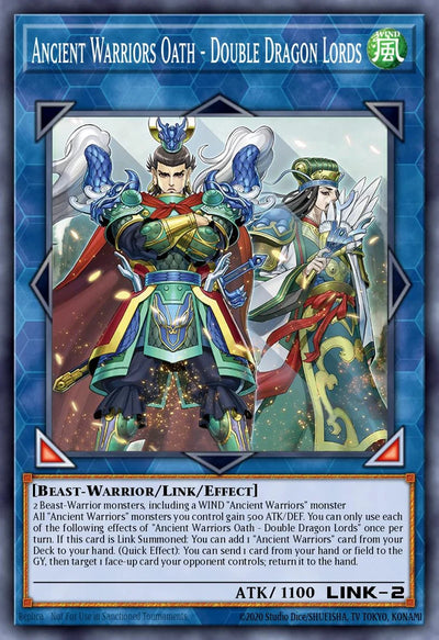 Ancient Warriors Oath - Double Dragon Lords - [MAMO-EN088] Ultra Rare - MAMO PRE-ORDER, SHIPS 08/09/2026