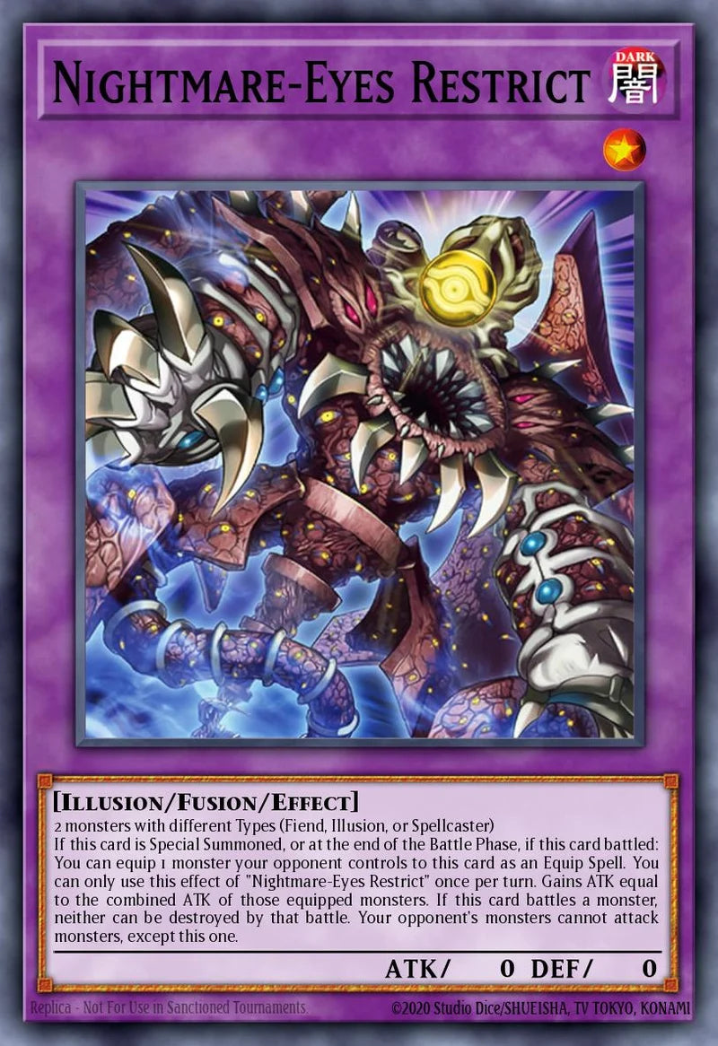 Nightmare-Eyes Restrict - [MAMO-EN122] Secret Rare - MAMO PRE-ORDER, SHIPS 08/09/2026