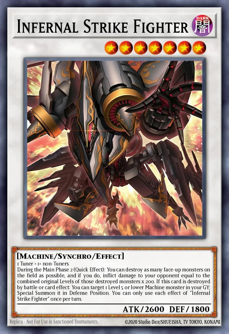 Infernal Strike Fighter - [MAMO-EN123] Secret Rare - MAMO PRE-ORDER, SHIPS 08/09/2026
