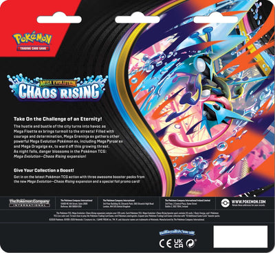 Pokemon TCG: Mega Evolution: Chaos Rising 3-Pack Booster *Sealed* (PRE-ORDER, SHIPS MAY 22ND)