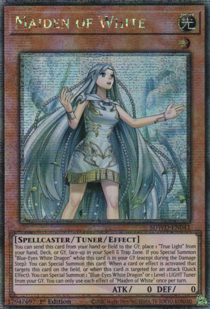 Maiden of White - [SDWD-EN041 (QSCR)] Quarter Century Secret Rare - SDWD PRE-ORDER, SHIPS 19/02/2025  - TCG Collector NZ - Yu-Gi-Oh Singles