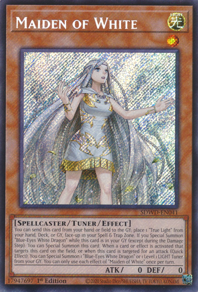 Maiden of White - [SDWD-EN041 (SCR)] Secret Rare - SDWD PRE-ORDER, SHIPS 19/02/2025  - TCG Collector NZ - Yu-Gi-Oh Singles