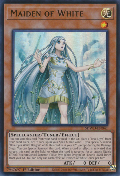 Maiden of White - [SDWD-EN041] Ultra Rare - SDWD PRE-ORDER, SHIPS 19/02/2025  - TCG Collector NZ - Yu-Gi-Oh Singles