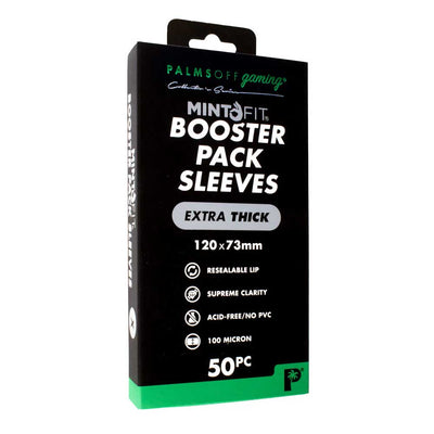 Palms Off - Mint-Fit Booster Pack Sleeves EXTRA THICK (50PC)