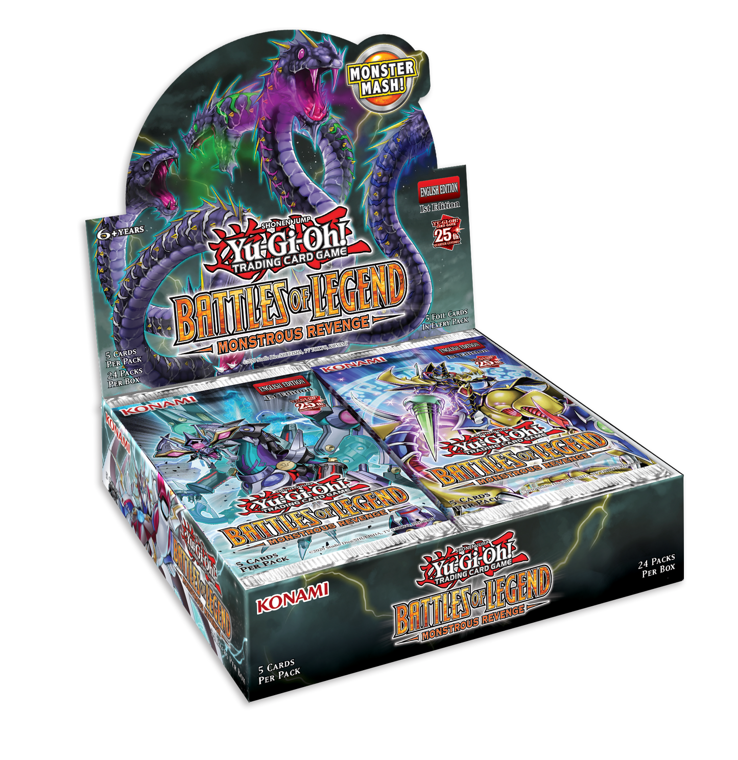 Yugioh! Booster Boxes: Battles of Legend: Monstrous Revenge CASE *Sealed*