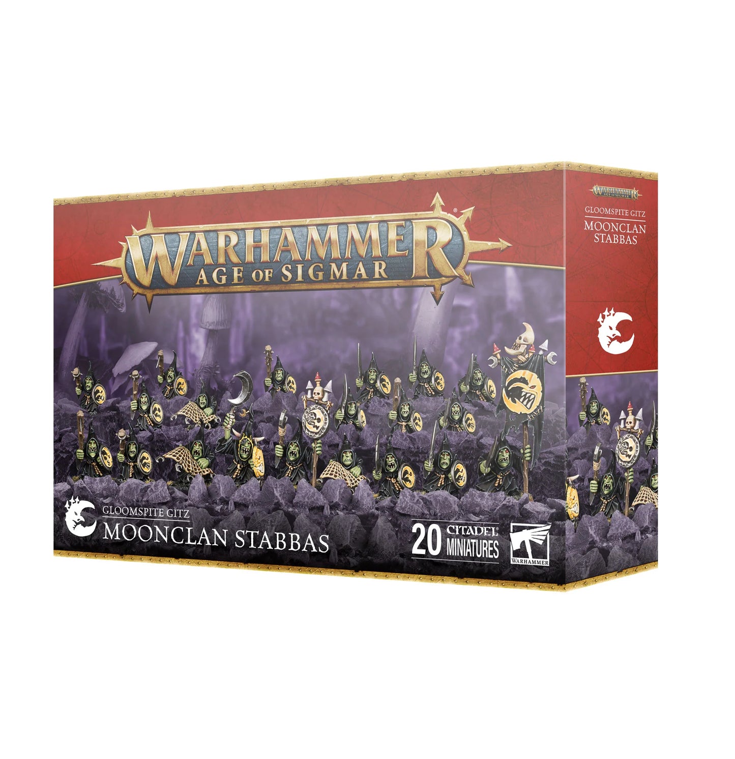 Warhammer Age of Sigmar Miniature - Gloomspite Gitz - Moonclan Stabbas