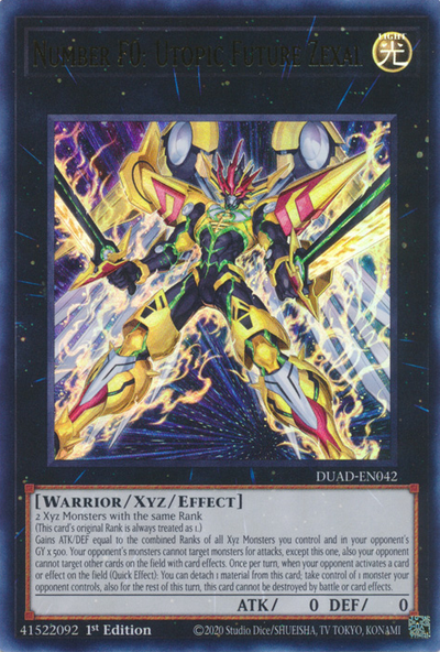 Number F0: Utopic Future Zexal [DUAD-EN042] Ultra Rare