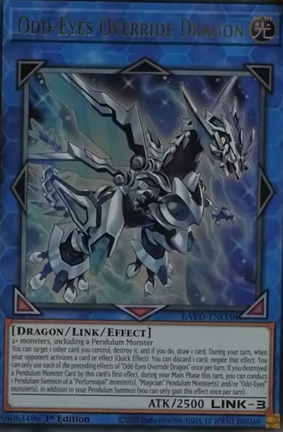 Odd-Eyes Override Dragon [LAVD-ENO38] Ultra Rare