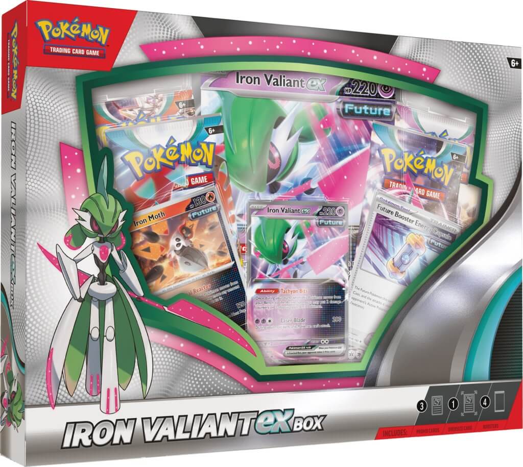 Pokemon TCG: Roaring Moon/Iron Valiant ex Box Collection *Sealed*