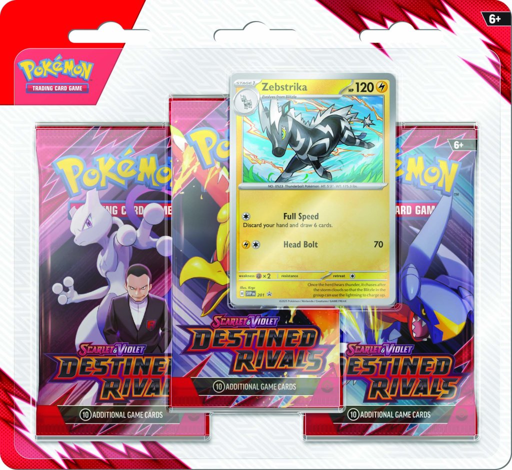 Pokemon TCG: Scarlet & Violet: Destined Rivals 3-Pack Booster *Sealed*