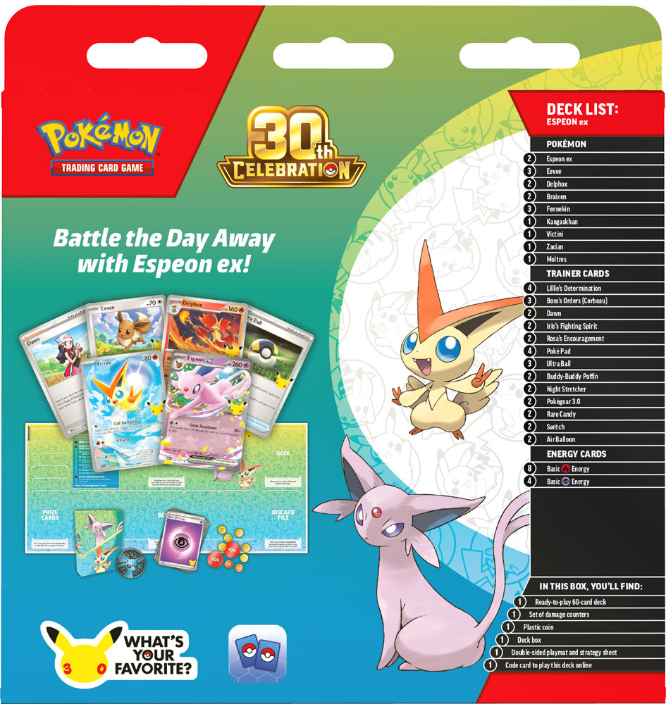 Pokemon TCG: Mega Evolution: 30th Celebration Battle Deck Espeon/Umbreon ex *Sealed* (PRE-ORDER, SHIPS OCT 30TH)