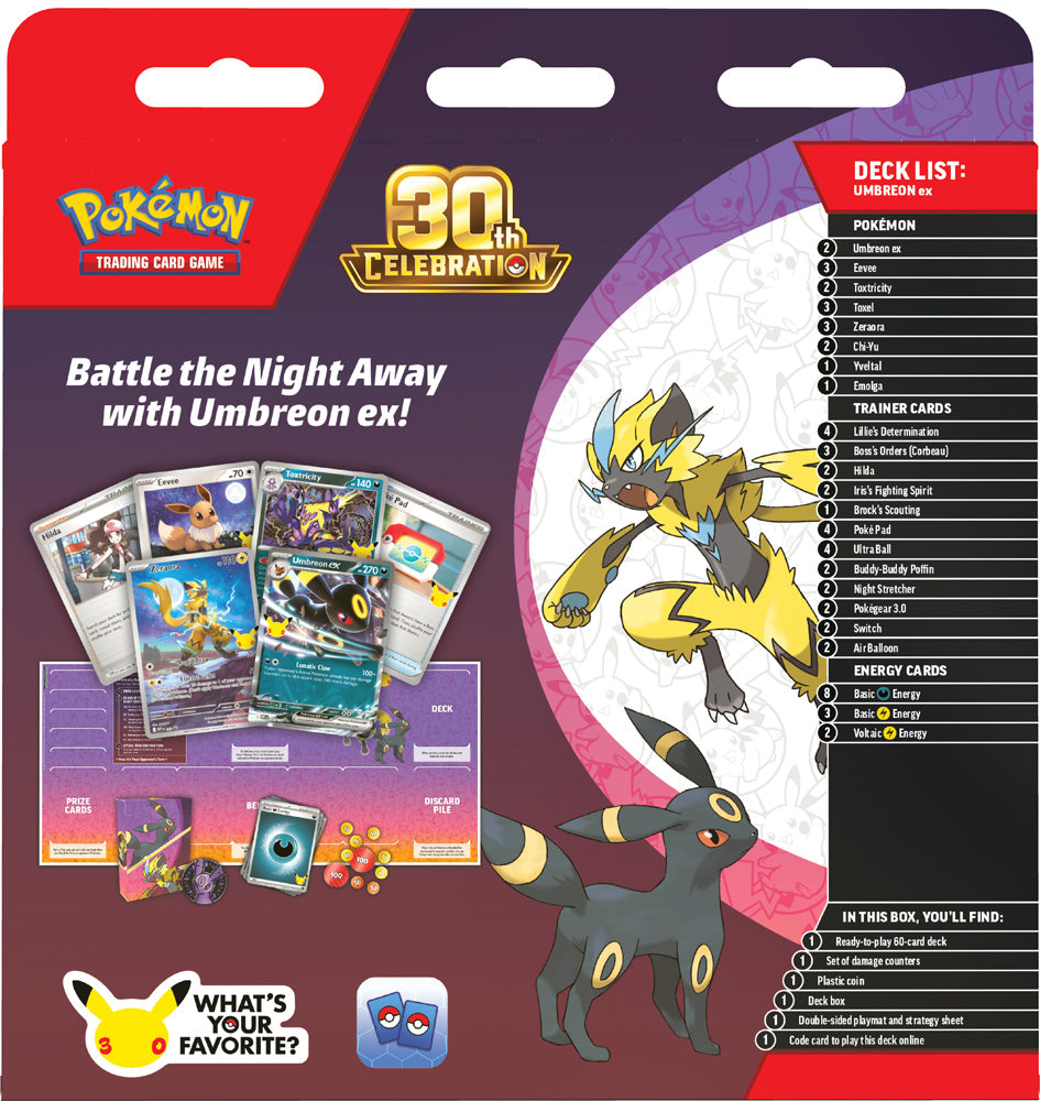 Pokemon TCG: Mega Evolution: 30th Celebration Battle Deck Espeon/Umbreon ex *Sealed* (PRE-ORDER, SHIPS OCT 30TH)