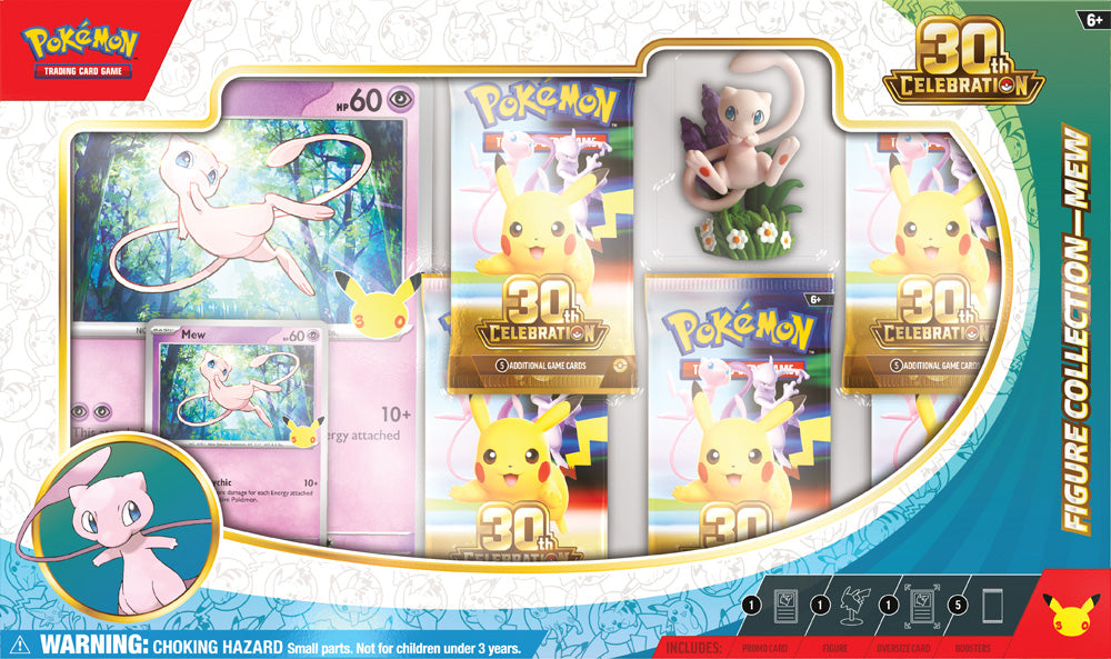 Pokemon TCG: Mega Evolution: 30th Celebration Mew/Mewtwo Figure Collection *Sealed* (PRE-ORDER, SHIPS NOV 6TH)
