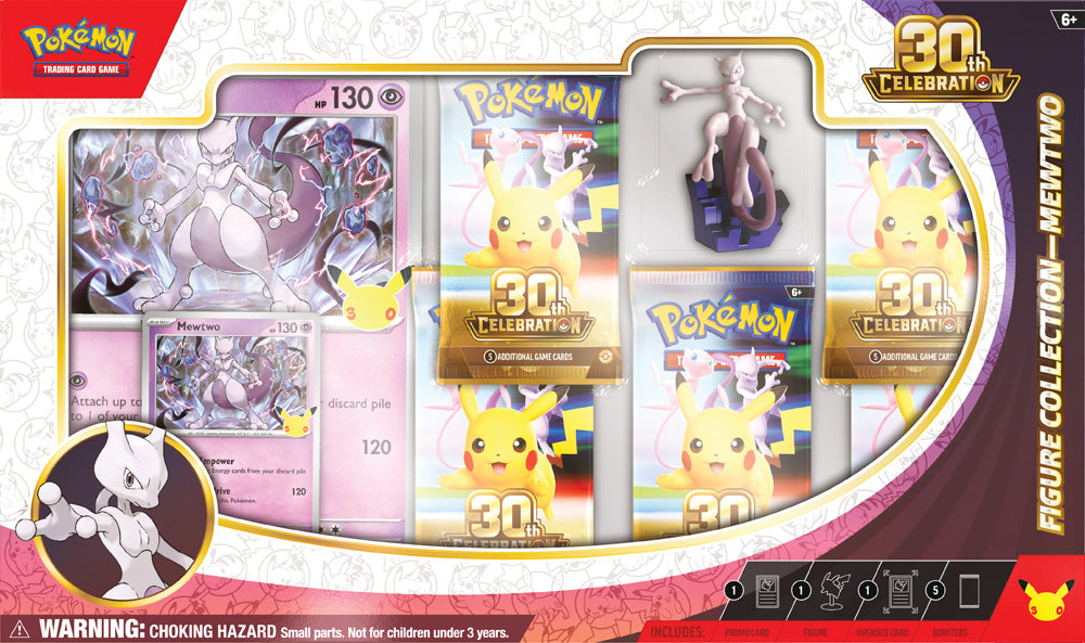 Pokemon TCG: Mega Evolution: 30th Celebration Mew/Mewtwo Figure Collection *Sealed* (PRE-ORDER, SHIPS NOV 6TH)