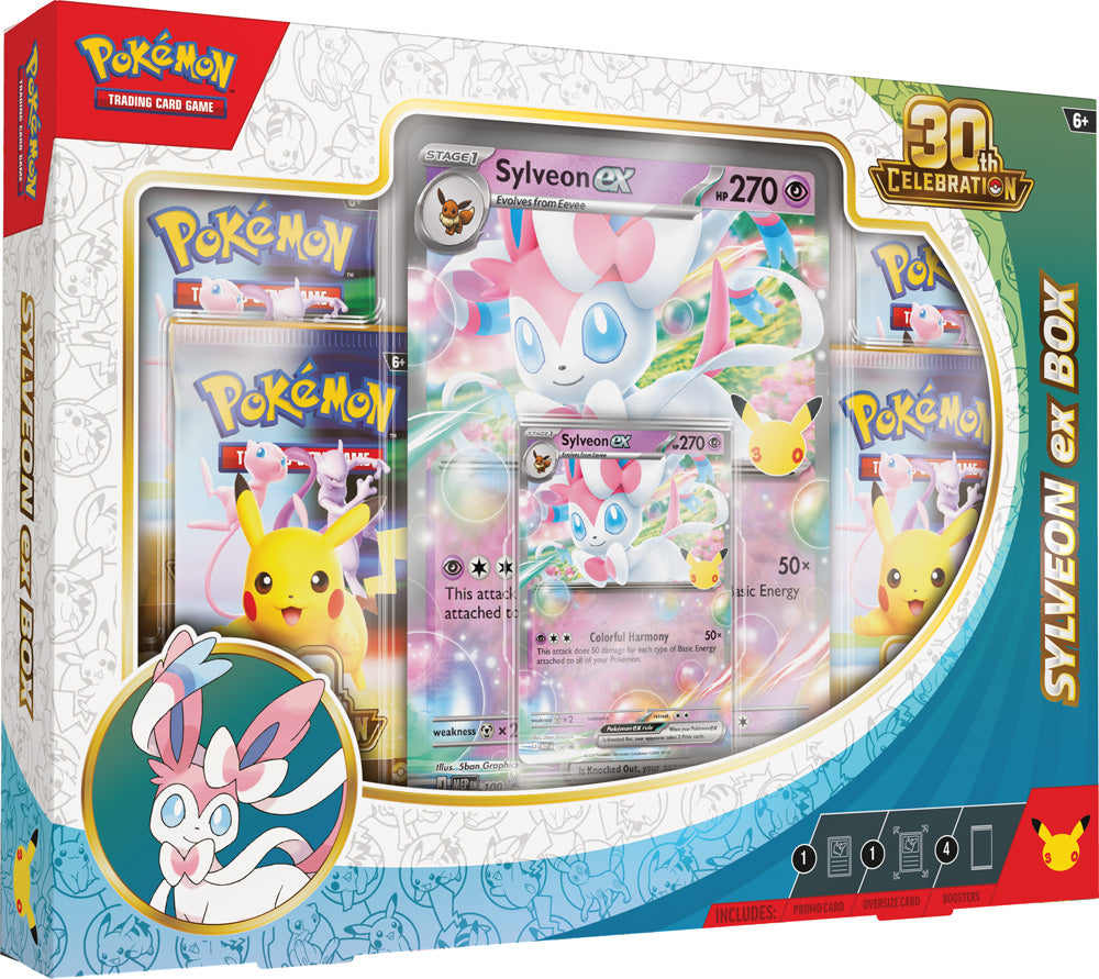 Pokemon TCG: Mega Evolution: 30th Celebration Sylveon/Greninja ex Box *Sealed*