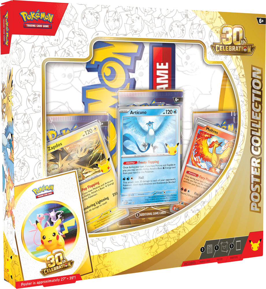 Pokemon TCG: Mega Evolution: 30th Celebration Poster Collection *Sealed*