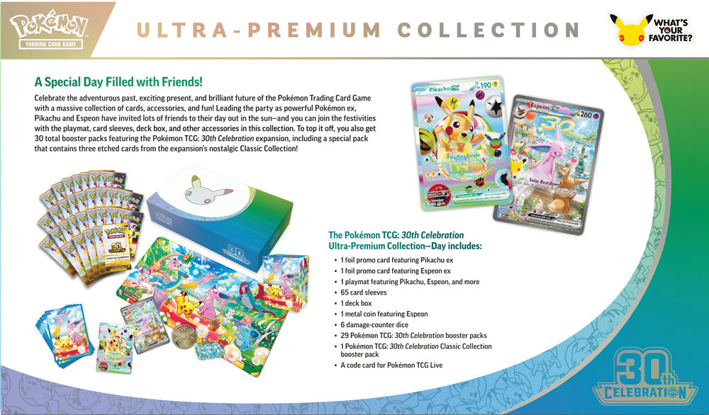 Pokemon TCG: Mega Evolution: 30th Celebration Ultra Premium Collection Day/Night *RANDOM CHOICE* *Sealed* (PRE-ORDER, SHIPS NOV 6TH)
