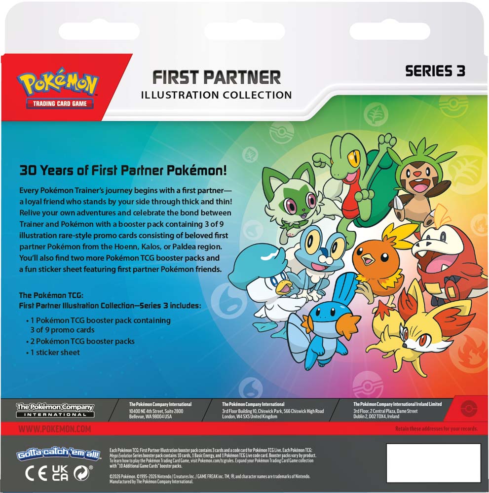 Pokemon TCG: First Partner Illustration Collection - Series 3 *Sealed*