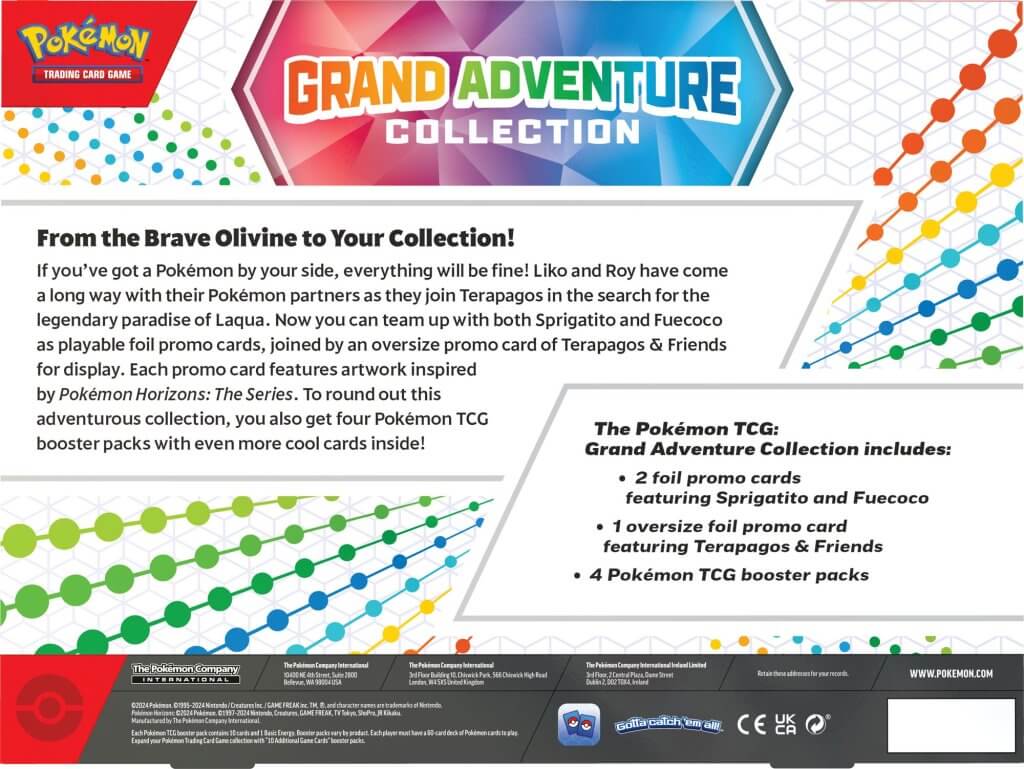 Pokemon TCG: Grand Adventure Collection Box *Sealed* (PRE-ORDER, SHIPS NOV 15TH)