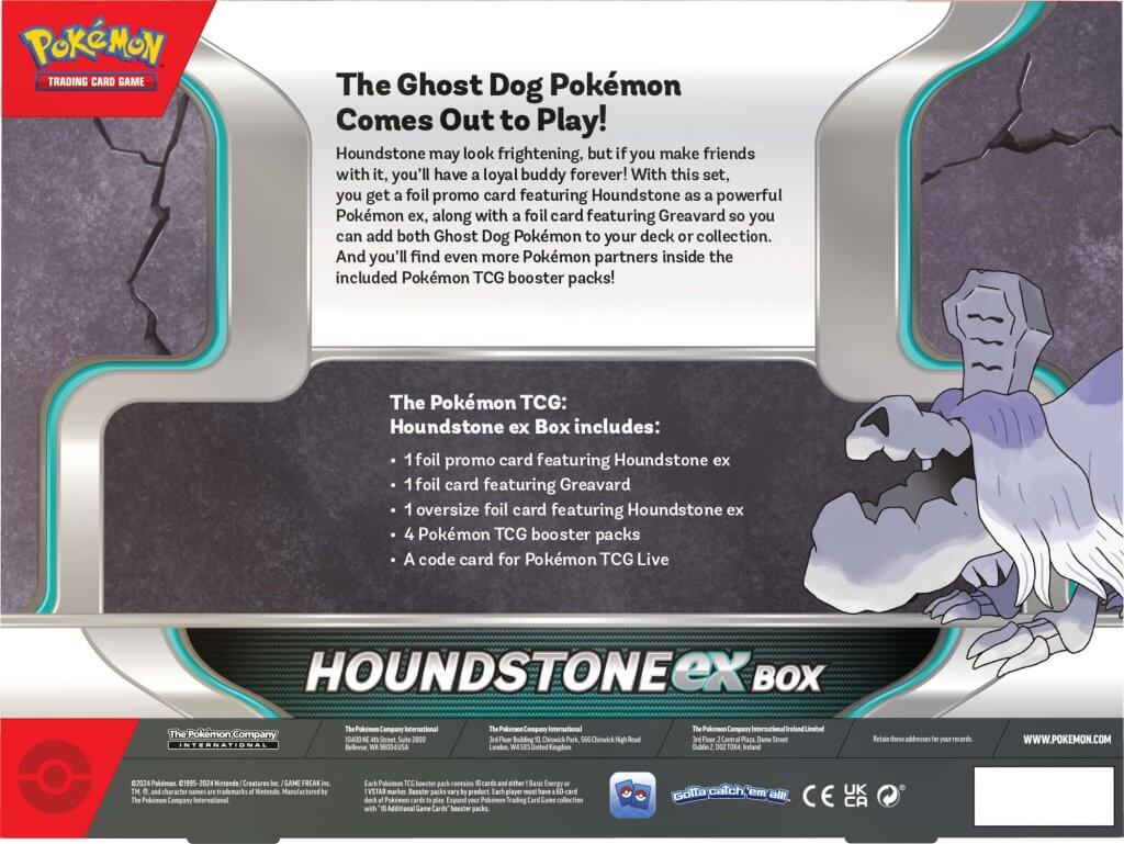 Pokemon TCG: Houndstone ex Collection Box *Sealed*