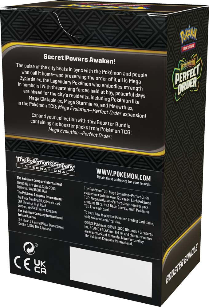 Pokemon TCG: Mega Evolution: Perfect Order Booster Bundle *Sealed*