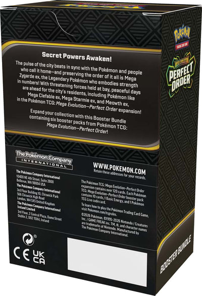 Pokemon TCG: Mega Evolution: Perfect Order Booster Bundle *Sealed*