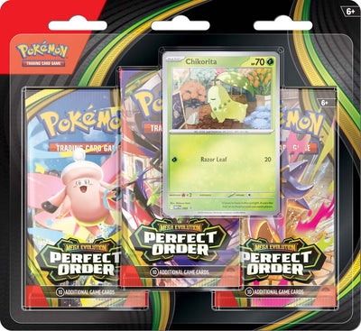 Pokemon TCG: Mega Evolution: Perfect Order 3-Pack Booster *Sealed*