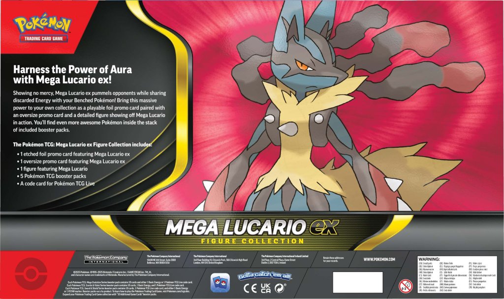 Pokemon TCG: Mega Lucario ex Figure Box *Sealed*