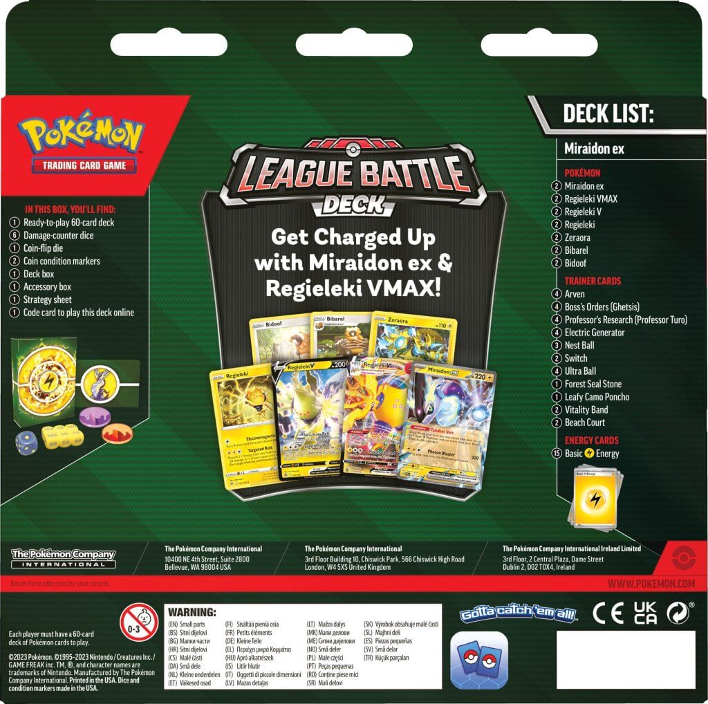 Pokemon TCG: League Battle Deck - Miraidon ex *Sealed*