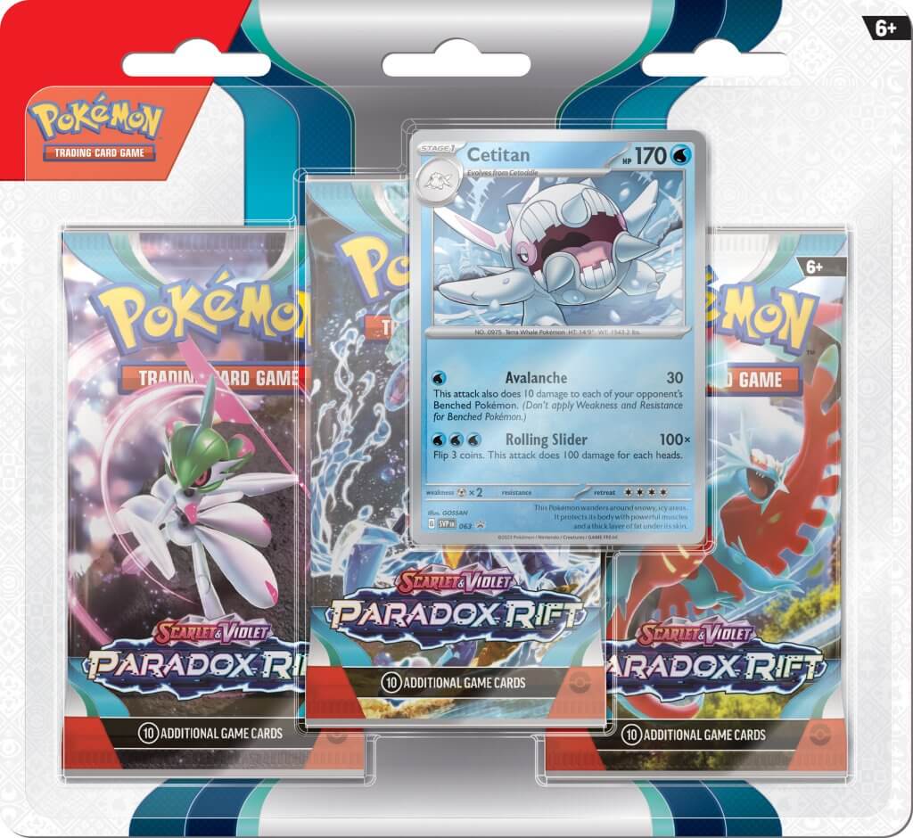 Pokemon TCG: Scarlet & Violet: Paradox Rift 3-Pack Booster *Sealed*