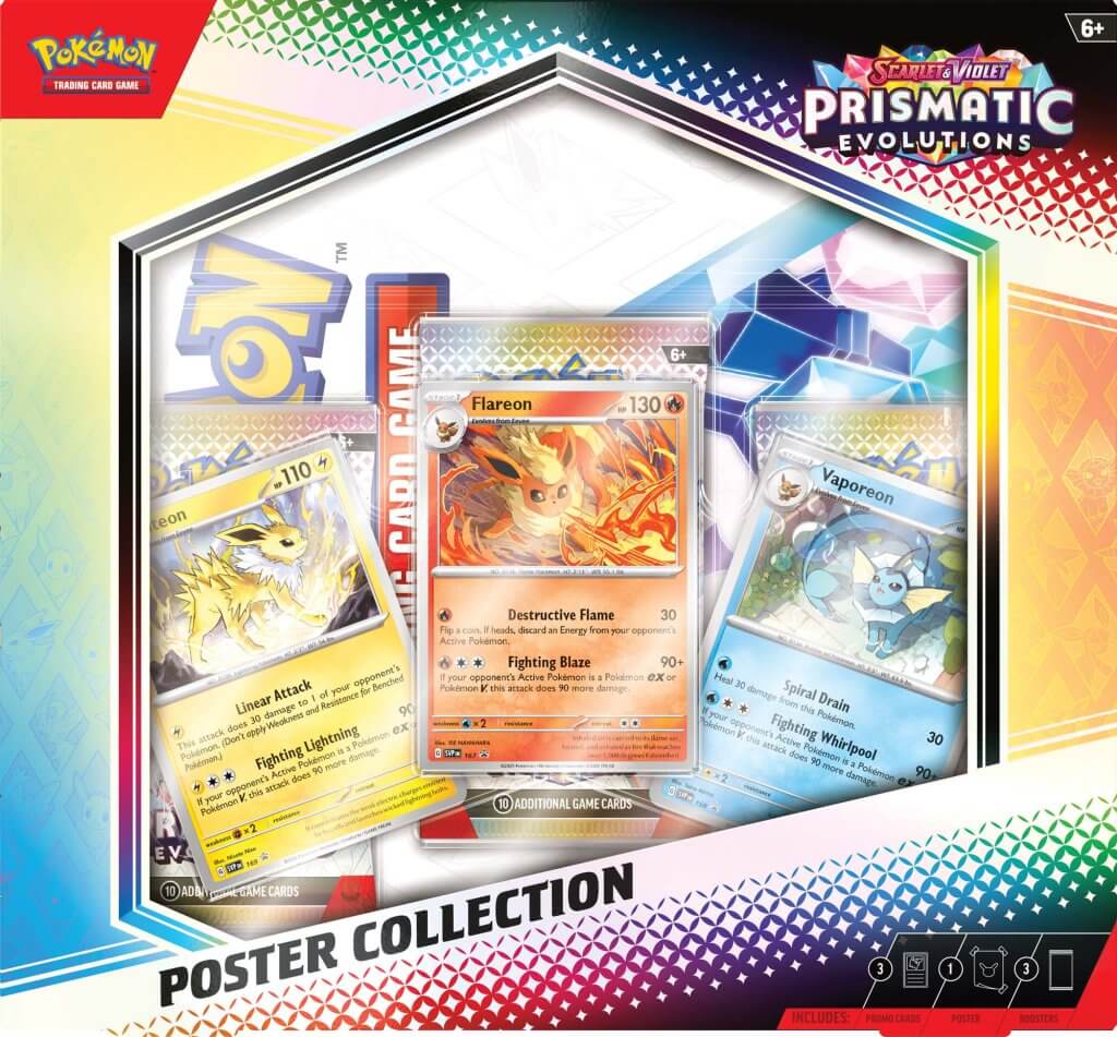 Pokemon TCG: Prismatic Evolutions Poster Collection *Sealed* (PRE-ORDER SHIPS, JAN 17TH)