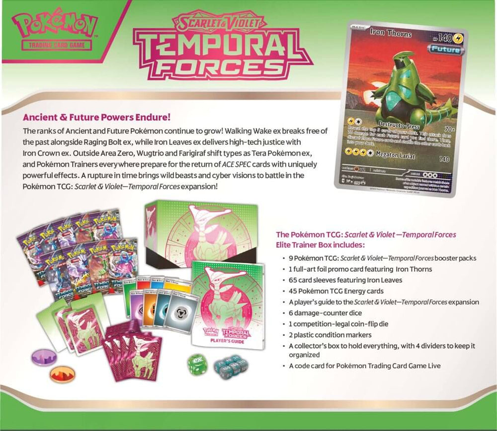 Pokemon TCG: Scarlet & Violet: Temporal Forces Elite Trainer Box *Sealed*
