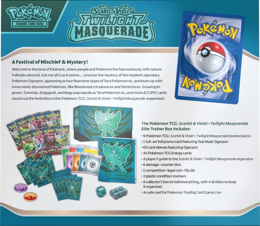 Pokemon TCG: Scarlet & Violet: Twilight Masquerade Elite Trainer Box *Sealed*