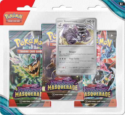 Pokemon TCG: Scarlet & Violet: Twilight Masquerade 3-Pack Booster *Sealed*