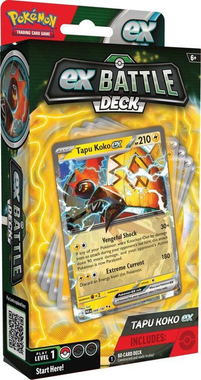 Pokemon TCG: Ex Battle Deck - Tapu Koko/Iron Leaves *Sealed*