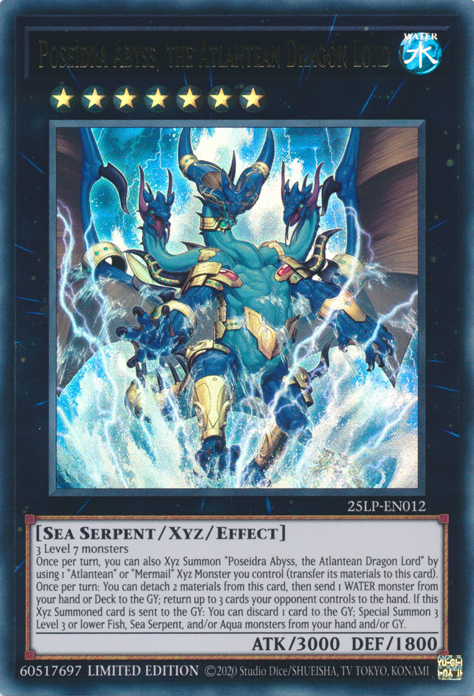 Poseidra Abyss, the Atlantean Dragon Lord [25LP-EN012] Ultra Rare