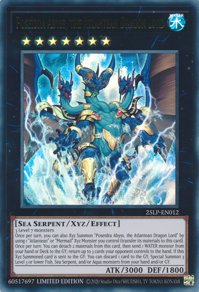 Poseidra Abyss, the Atlantean Dragon Lord [25LP-EN012] Ultra Rare