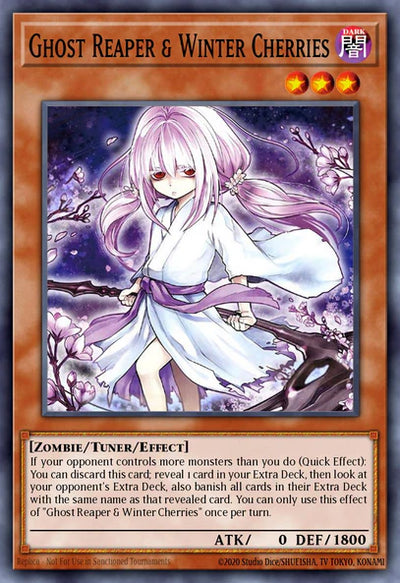 Ghost Reaper & Winter Cherries (Quarter Century Secret Rare) (Alternate Art) [RA03-EN014] Quarter Century Secret Rare