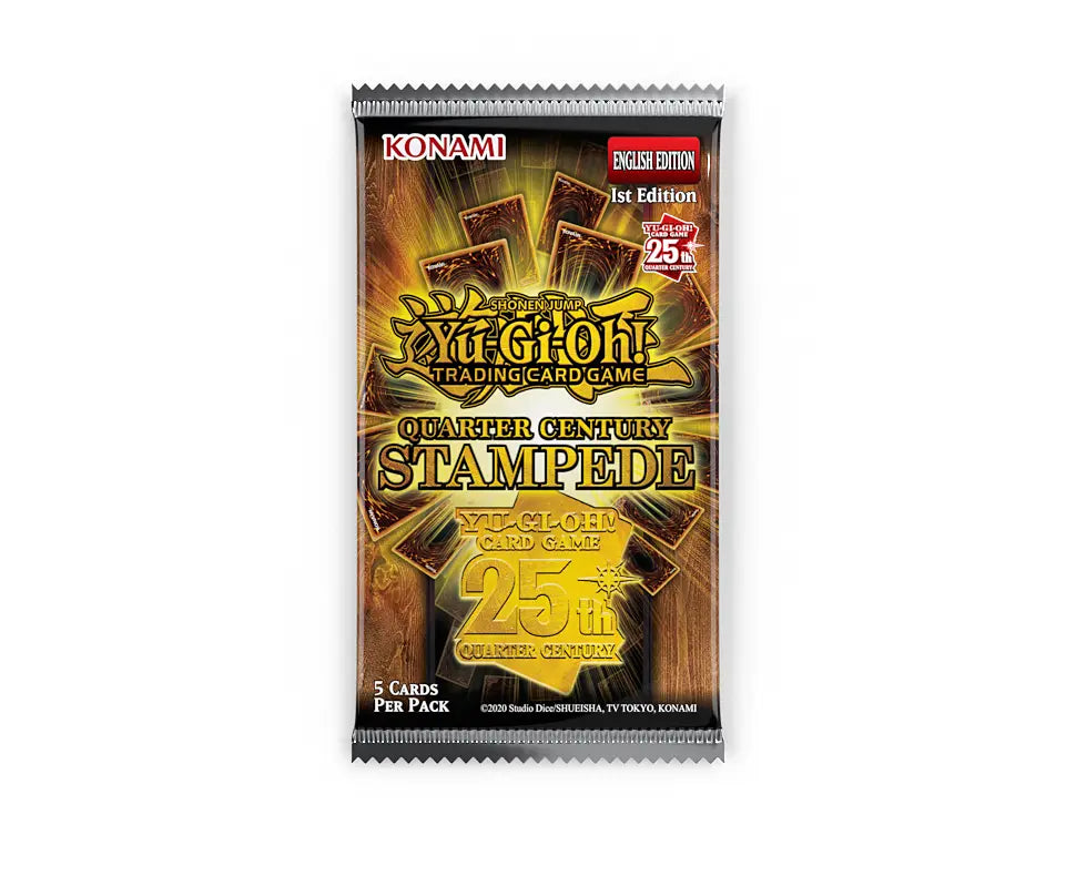 Yugioh! Booster Packs: Quarter Century Stampede *Sealed* (PRE-ORDER, SHIPS APR 10TH)