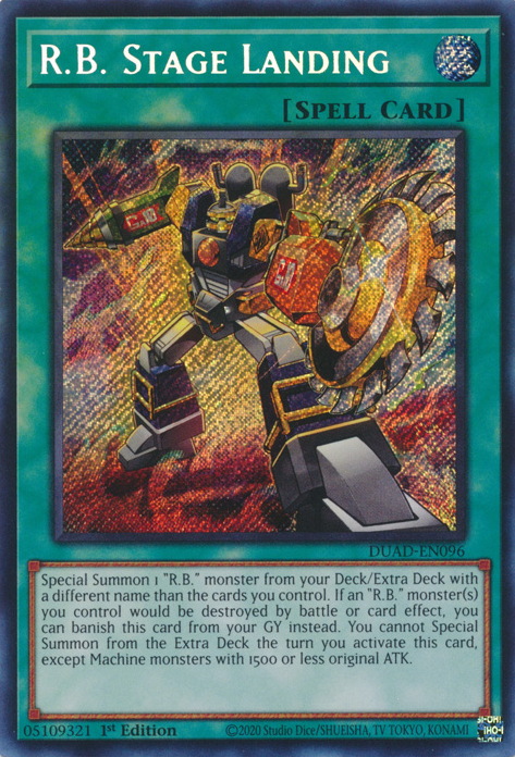 R.B. Stage Landing [DUAD-EN096] Secret Rare