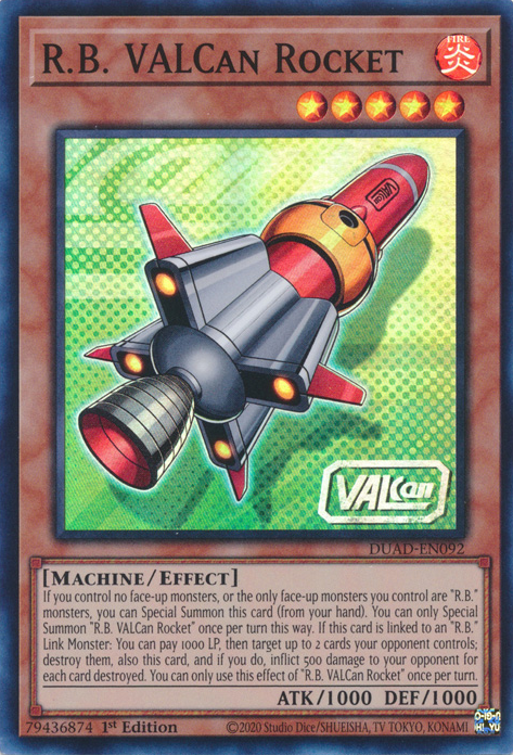 R.B. VALCan Rocket [DUAD-EN092] Super Rare