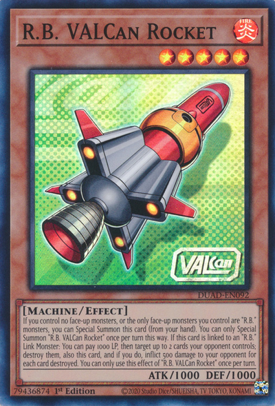 R.B. VALCan Rocket [DUAD-EN092] Super Rare