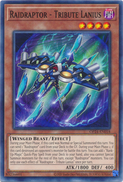 Raidraptor - Tribute Lanius [OP24-EN018] Common