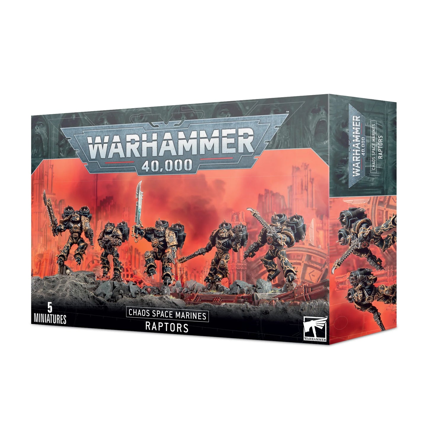 Warhammer 40,000 Miniature - Chaos Space Marines - Raptors